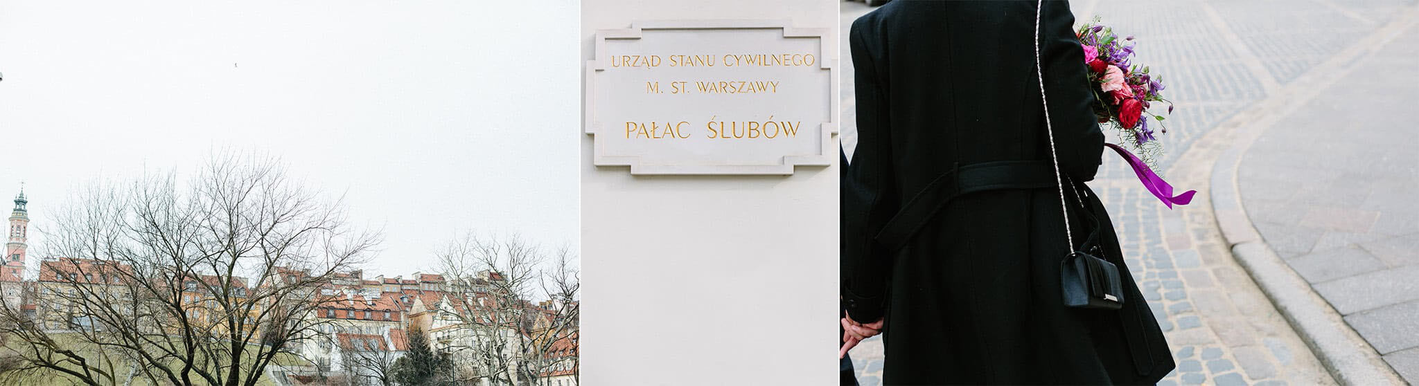 Ślub w marcu na warszawskiej Starówce.