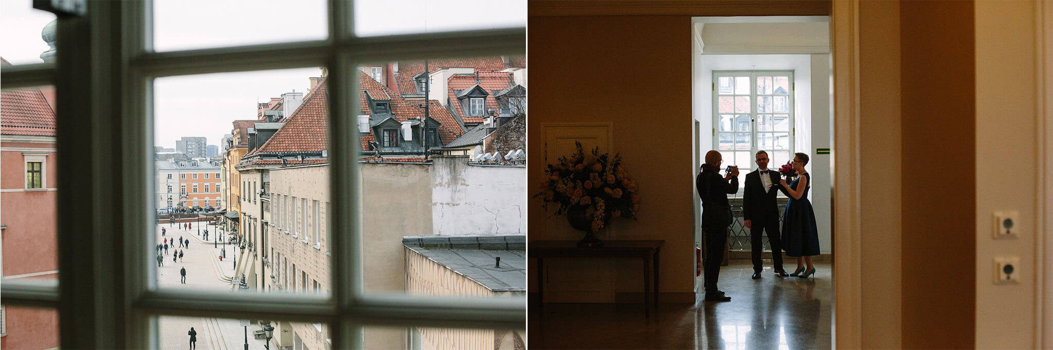 Ślub w marcu na warszawskiej Starówce.