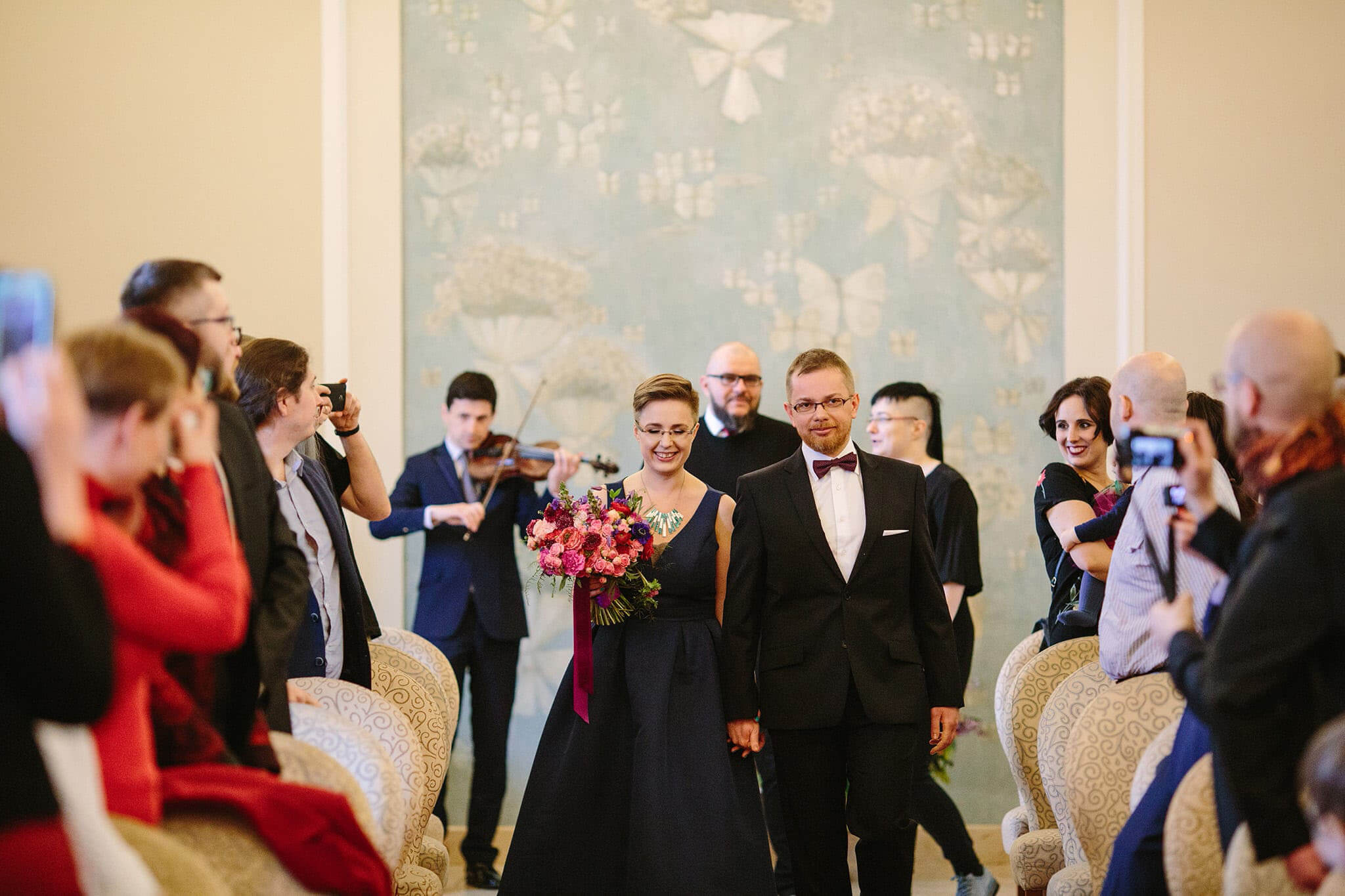 Ślub w marcu na warszawskiej Starówce.