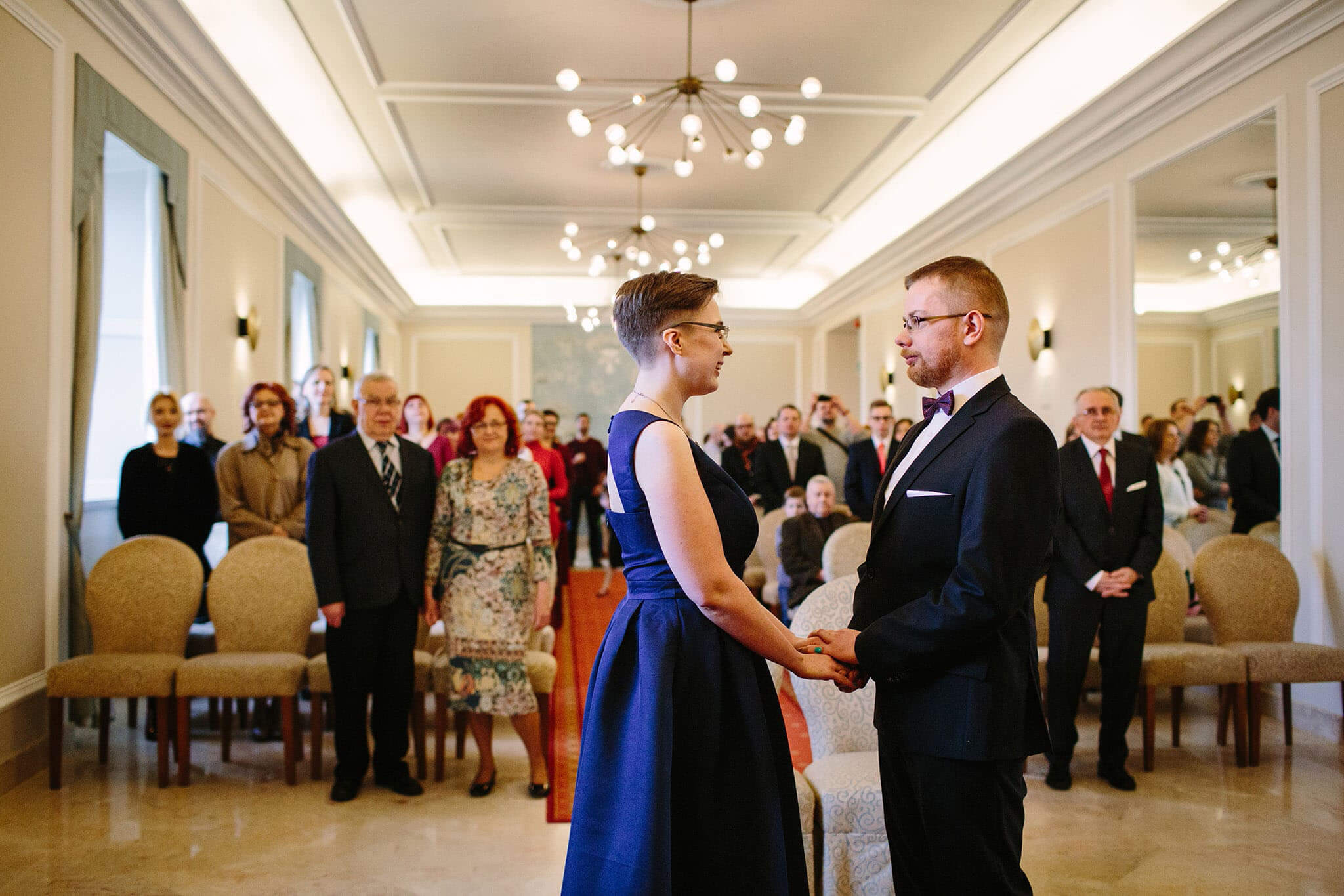 Ślub w marcu na warszawskiej Starówce.