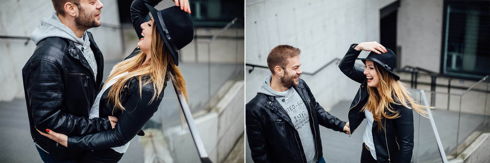 Fabryczne Atelier. Sesja zaręczynowa w marcu w Warszawie.