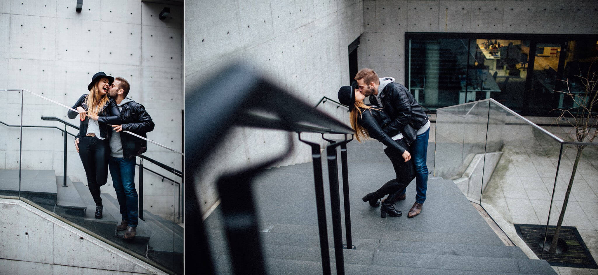 Fabryczne Atelier. Sesja zaręczynowa w marcu w Warszawie.