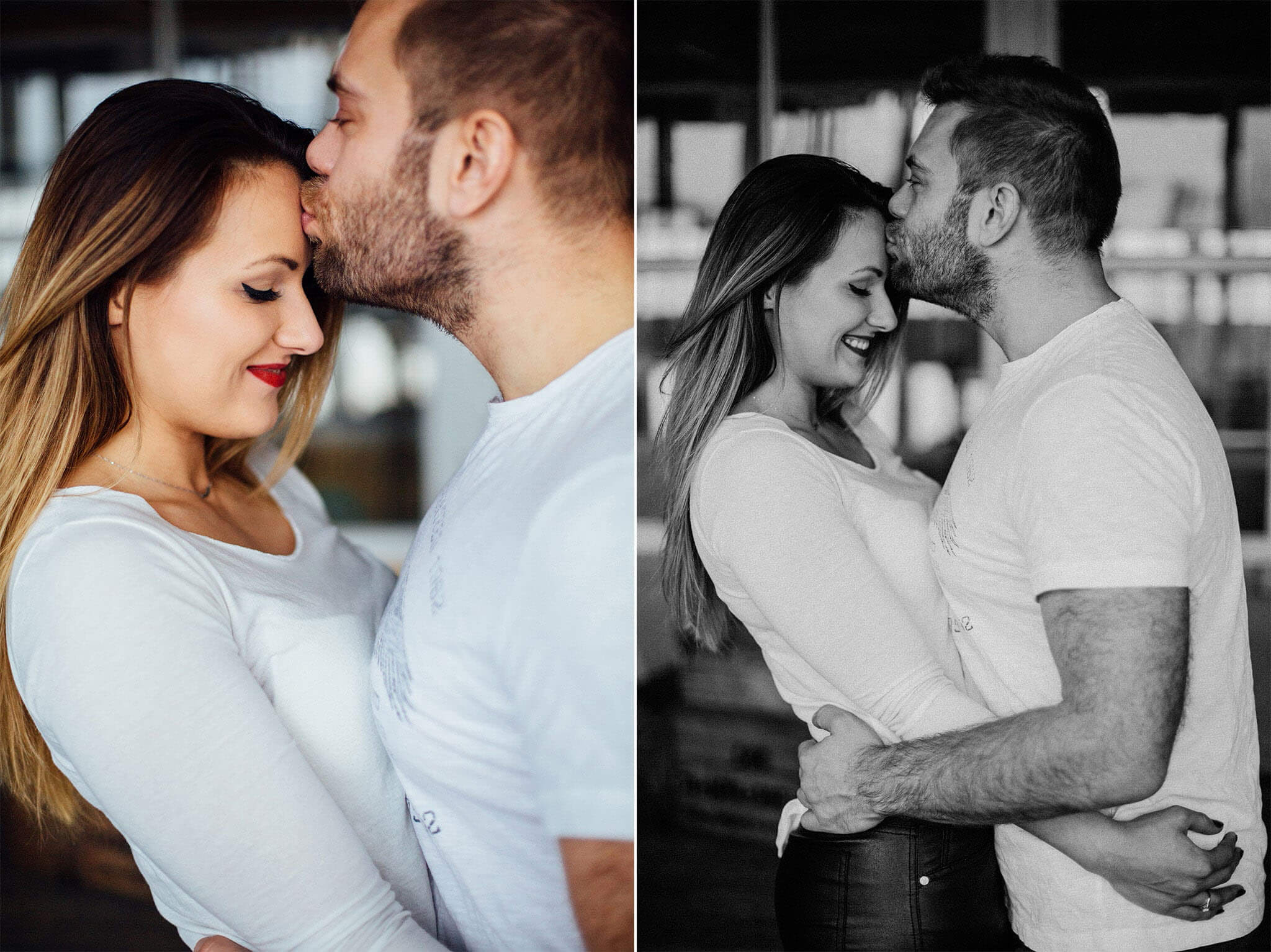 Fabryczne Atelier. Sesja zaręczynowa w marcu w Warszawie.